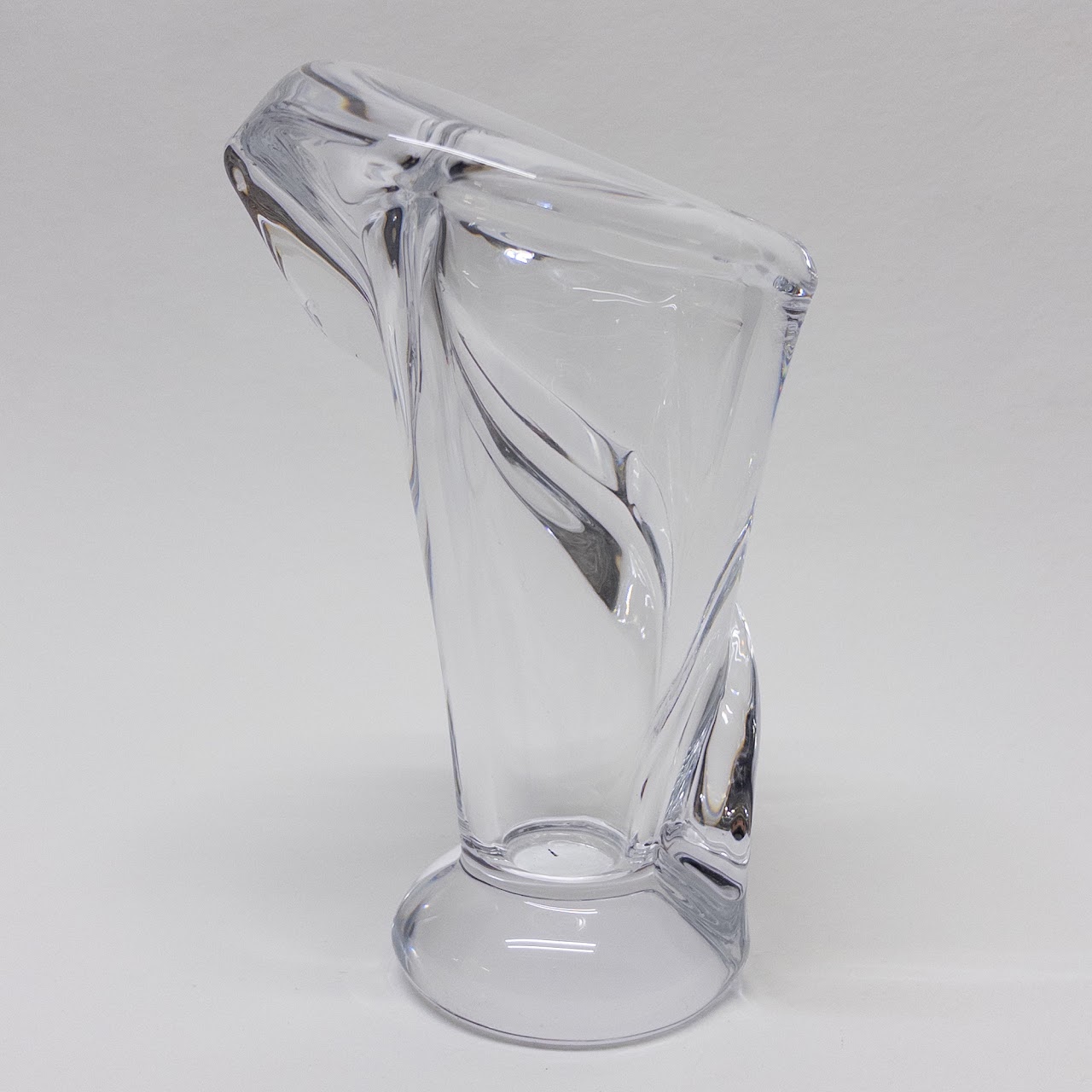 Vannes of France Calla Lily Crystal Vase