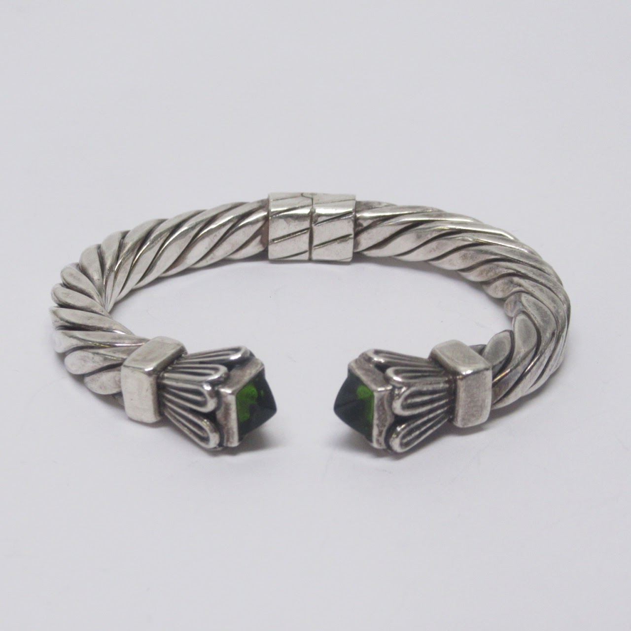 Sterling Silver Hinged Cuff Bracelet