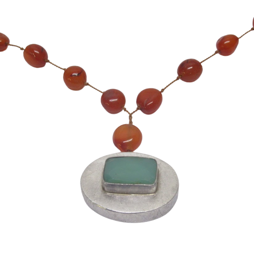 Sterling Silver & Semi-Precious Stone Necklace