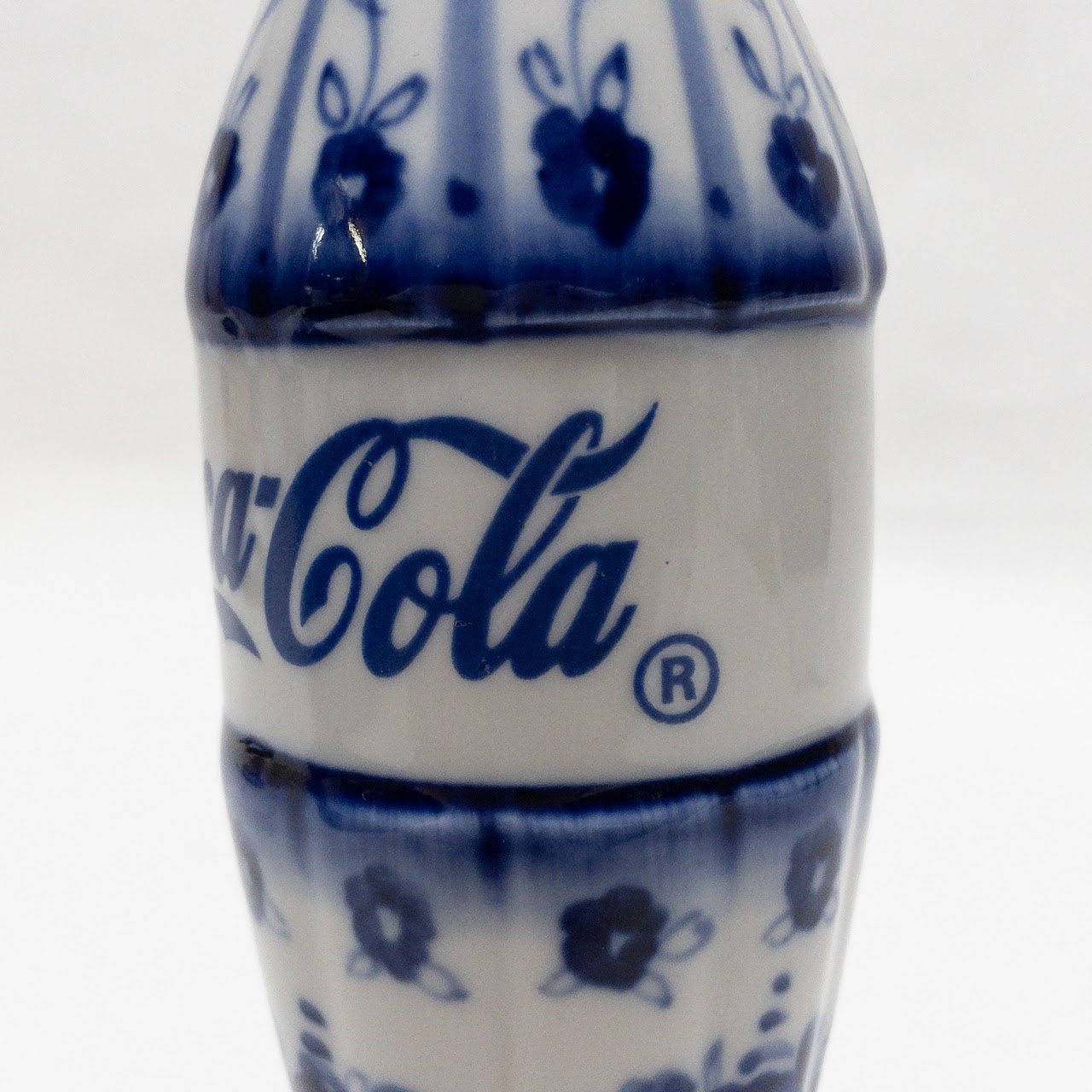 Gzhel Russian Ceramic Coca-Cola Bottle