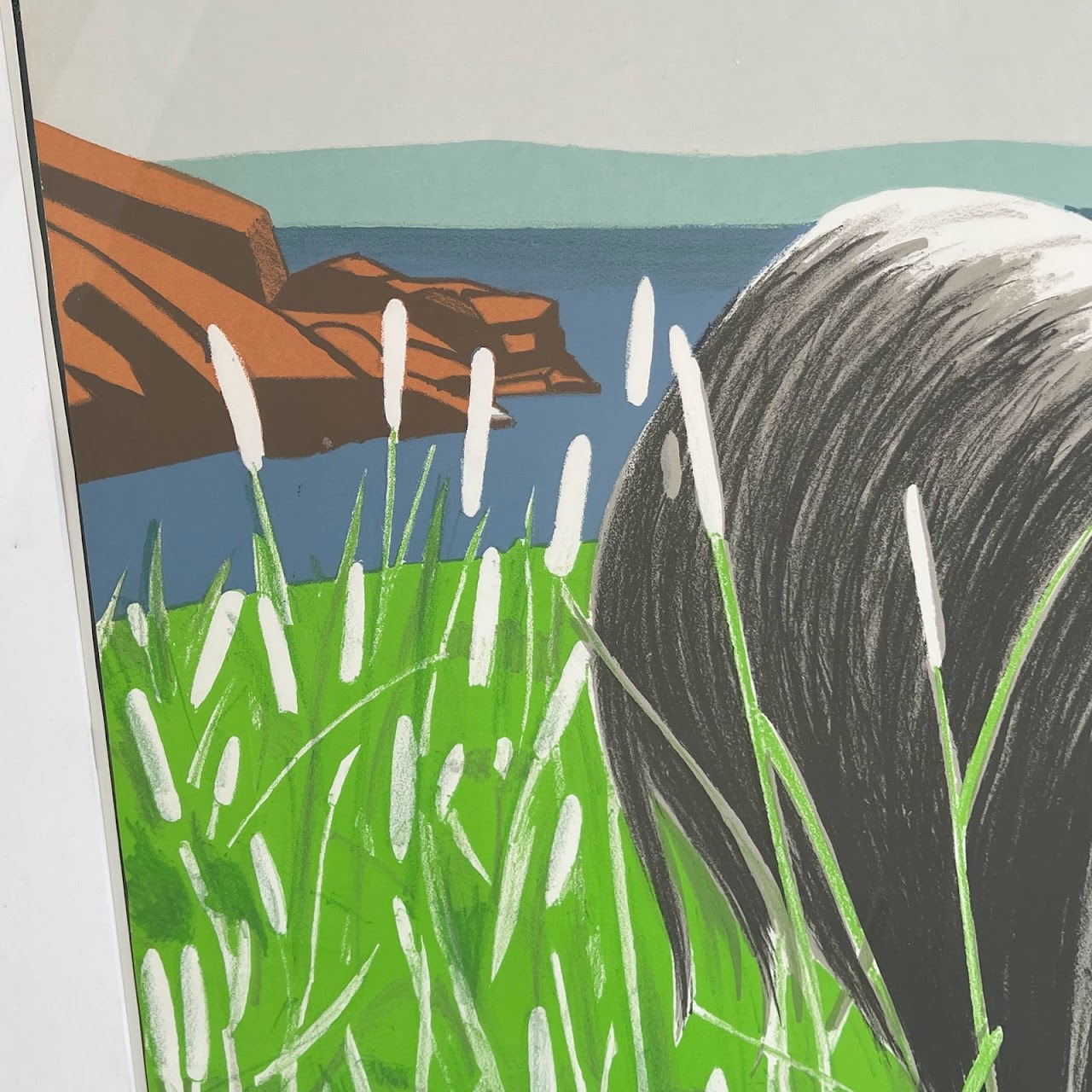 Alex Katz 'Dog at Duck Trap' 1976 Exhibition Lithograph