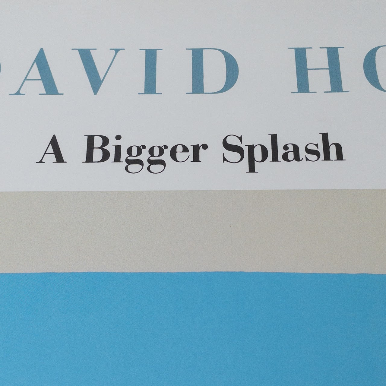 David Hockney 'A Bigger Splash' Tate Gallery Poster