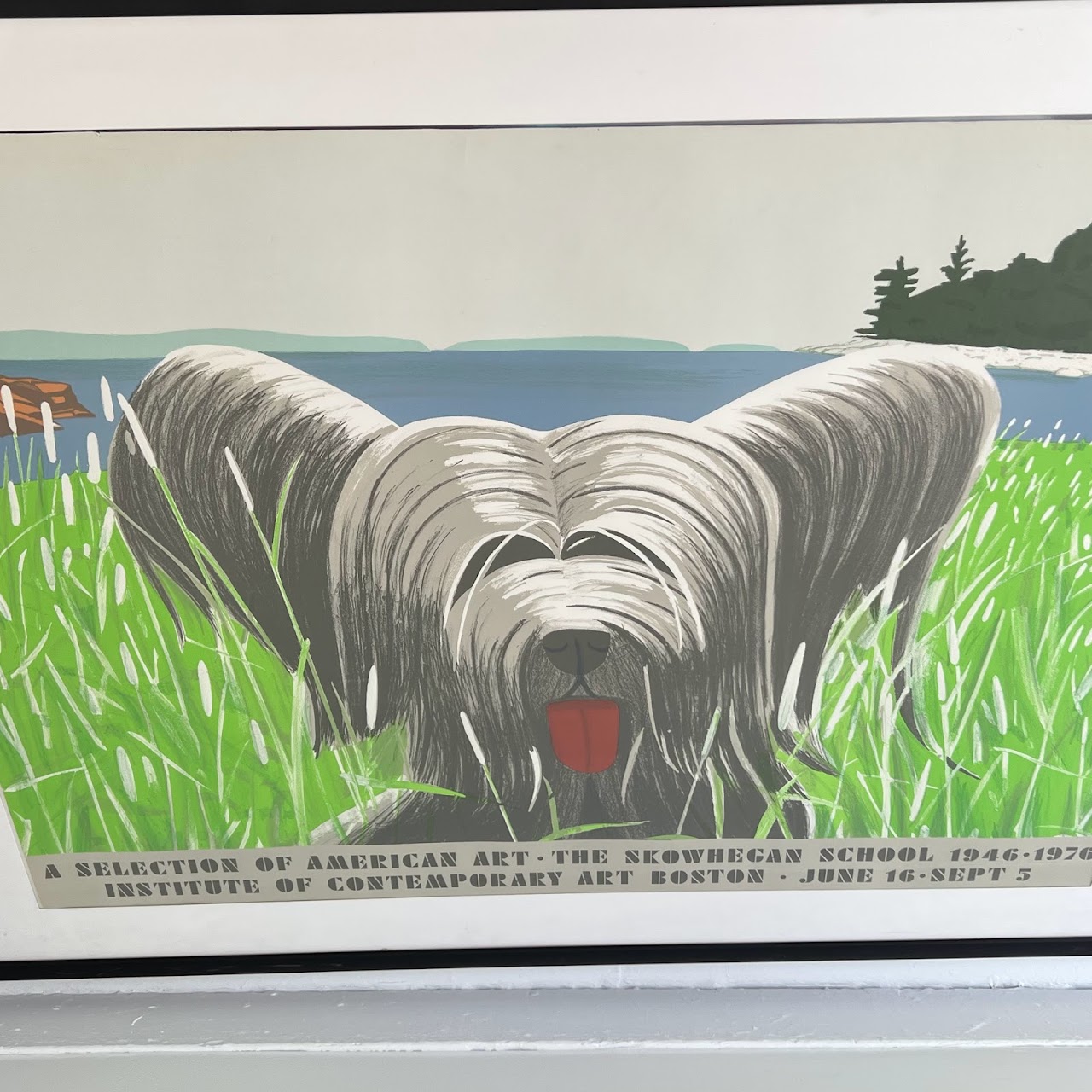 Alex Katz 'Dog at Duck Trap' 1976 Exhibition Lithograph