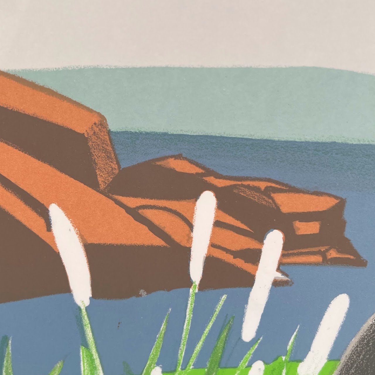 Alex Katz 'Dog at Duck Trap' 1976 Exhibition Lithograph