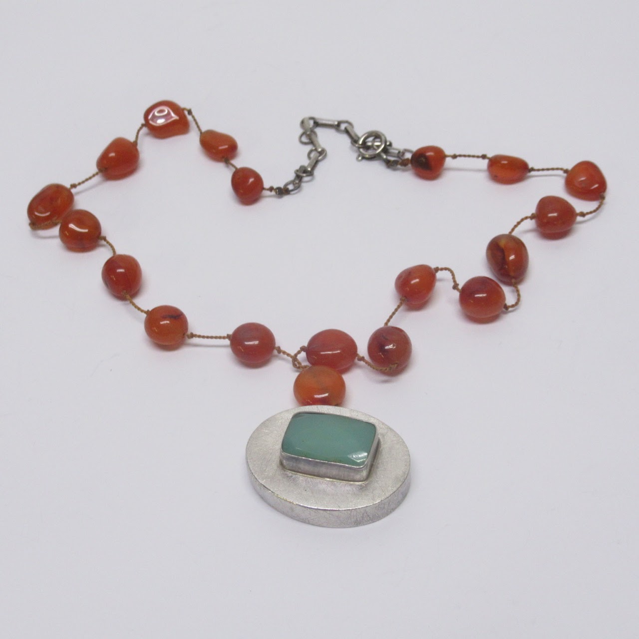 Sterling Silver & Semi-Precious Stone Necklace