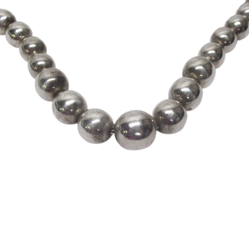 Sterling Silver Graduated Ball Necklace