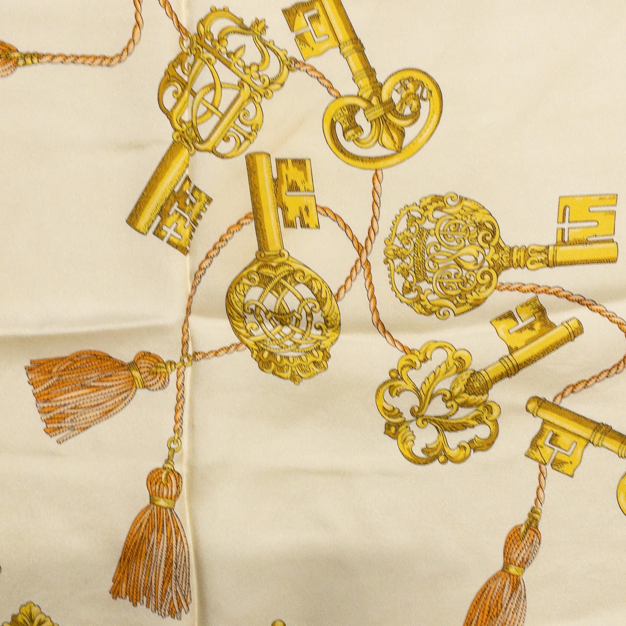 Gucci Vintage Silk Key Scarf