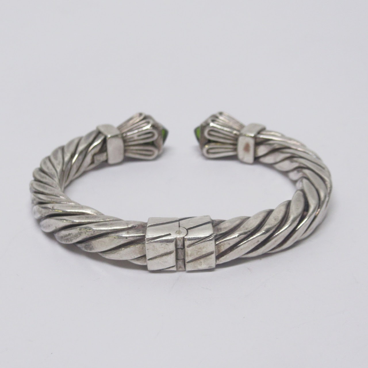 Sterling Silver Hinged Cuff Bracelet