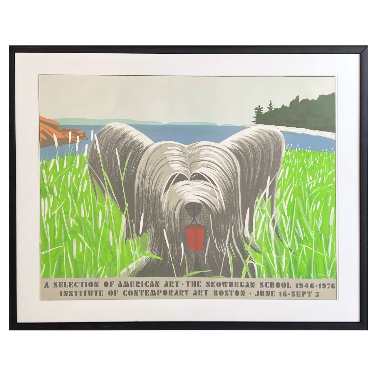 Alex Katz 'Dog at Duck Trap' 1976 Exhibition Lithograph