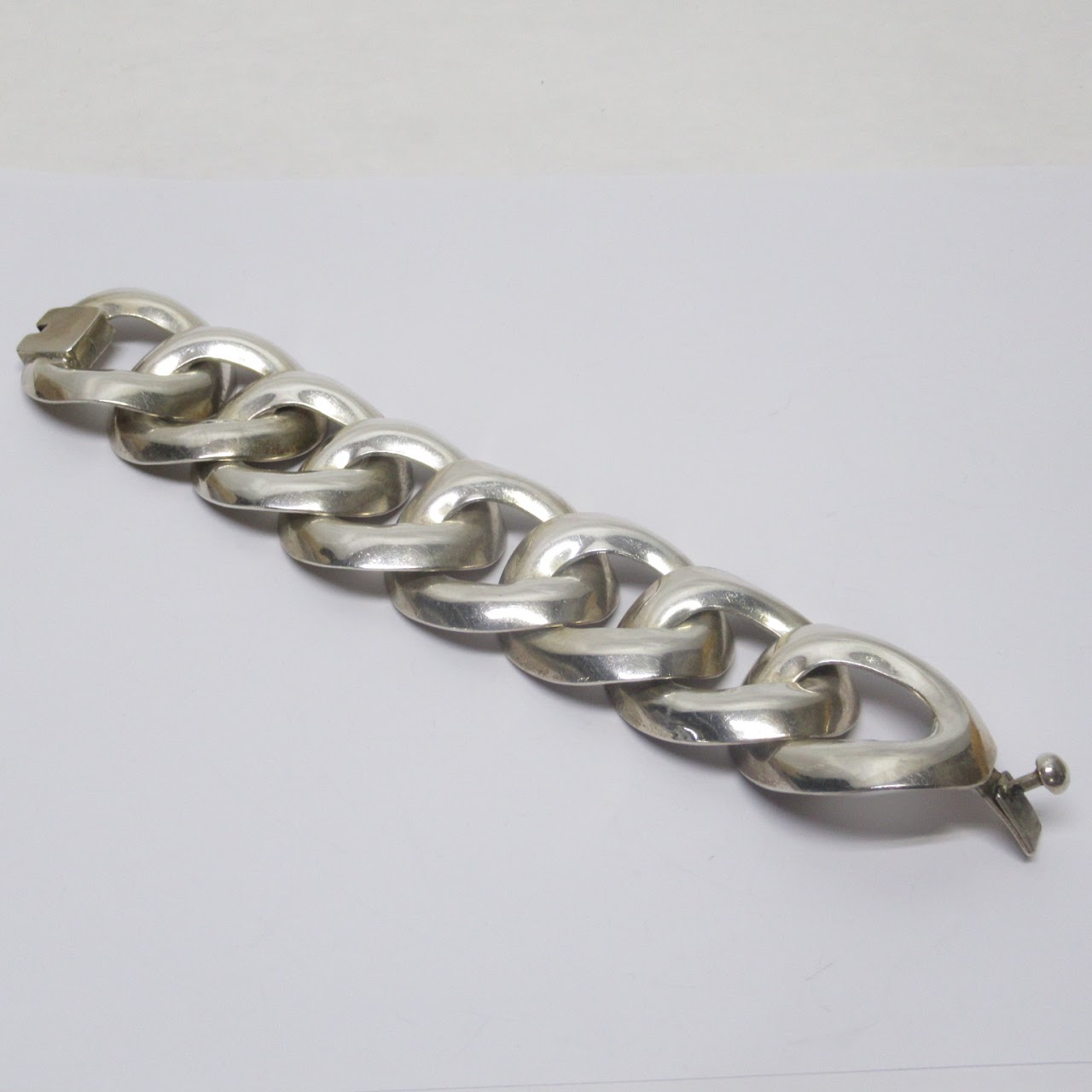 Sterling Silver Large Links Bracelet