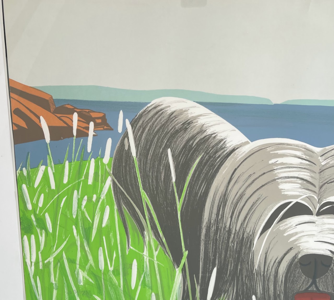 Alex Katz 'Dog at Duck Trap' 1976 Exhibition Lithograph