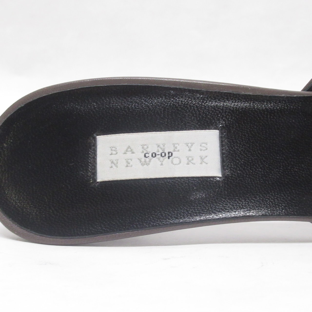 Barneys New York Co-Op Satin and Leather Mules