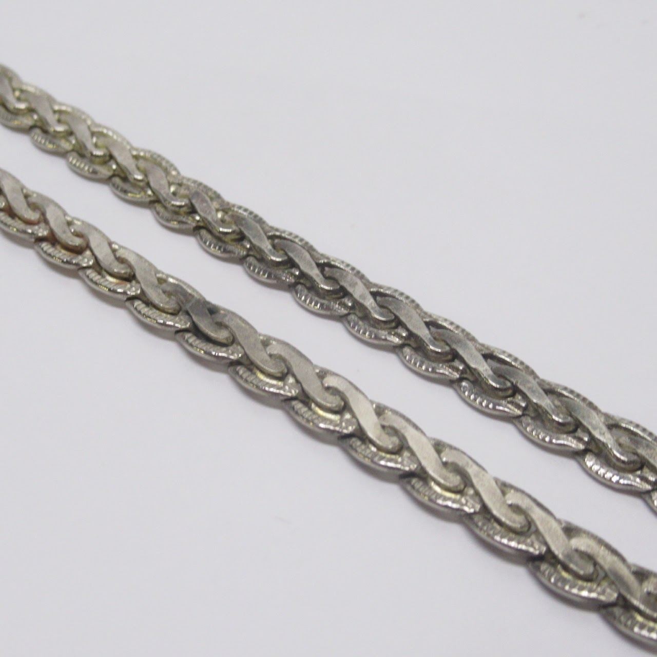 Sterling Silver Braided Chain Necklace