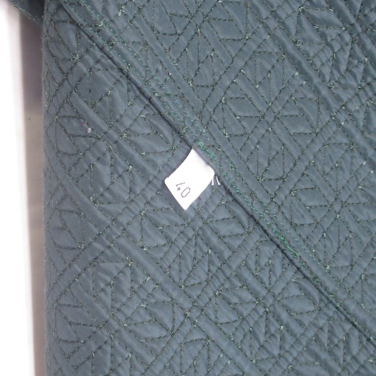 JIl Sander Geometric Embroidered Green Jacket