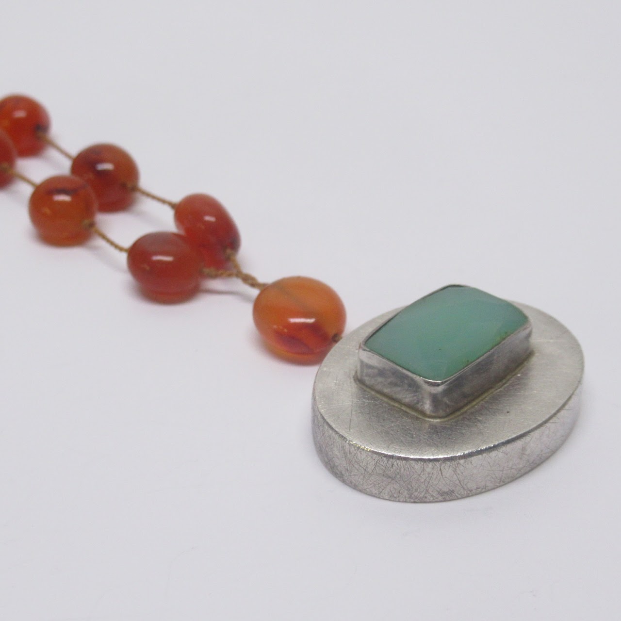 Sterling Silver & Semi-Precious Stone Necklace