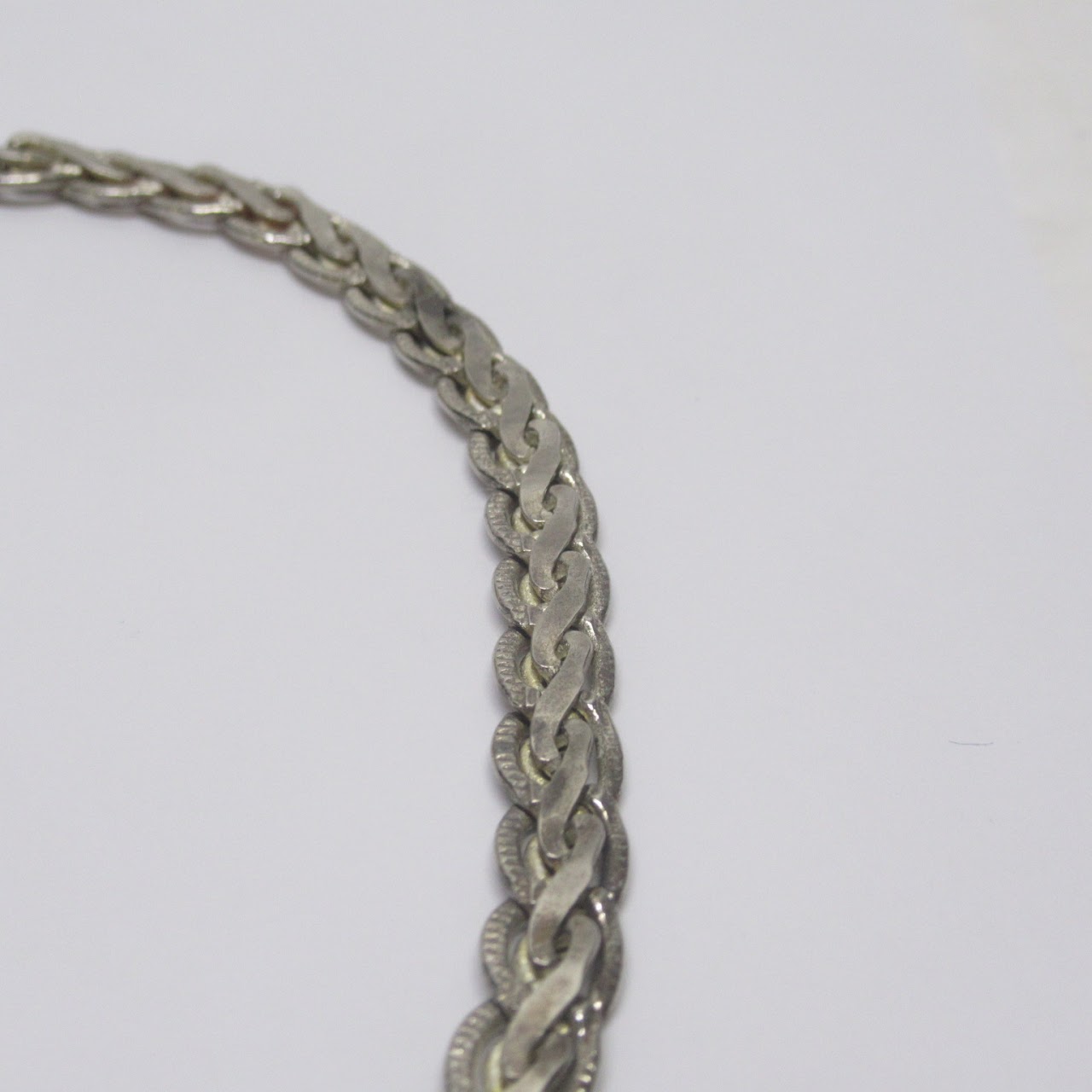 Sterling Silver Braided Chain Necklace