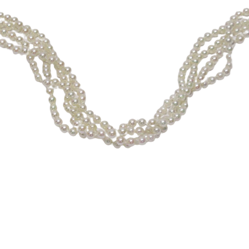 Pearl & 14K Gold Four Strand Necklace