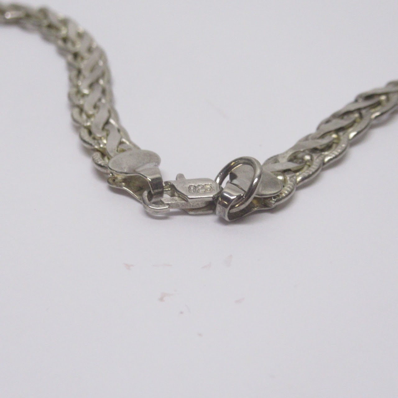 Sterling Silver Braided Chain Necklace