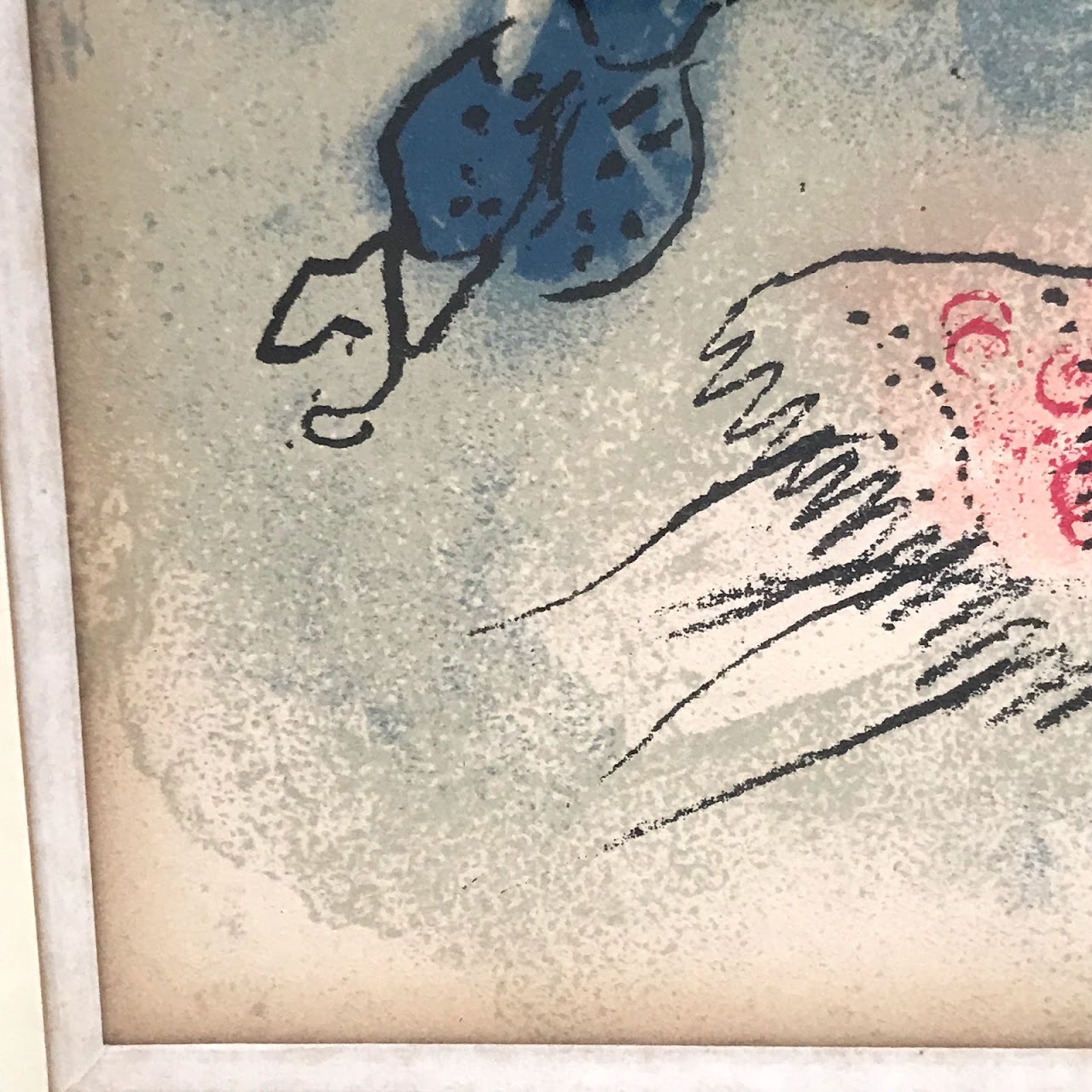 Marc Chagall Aime Maeght Greeting Card Lithograph, 1960