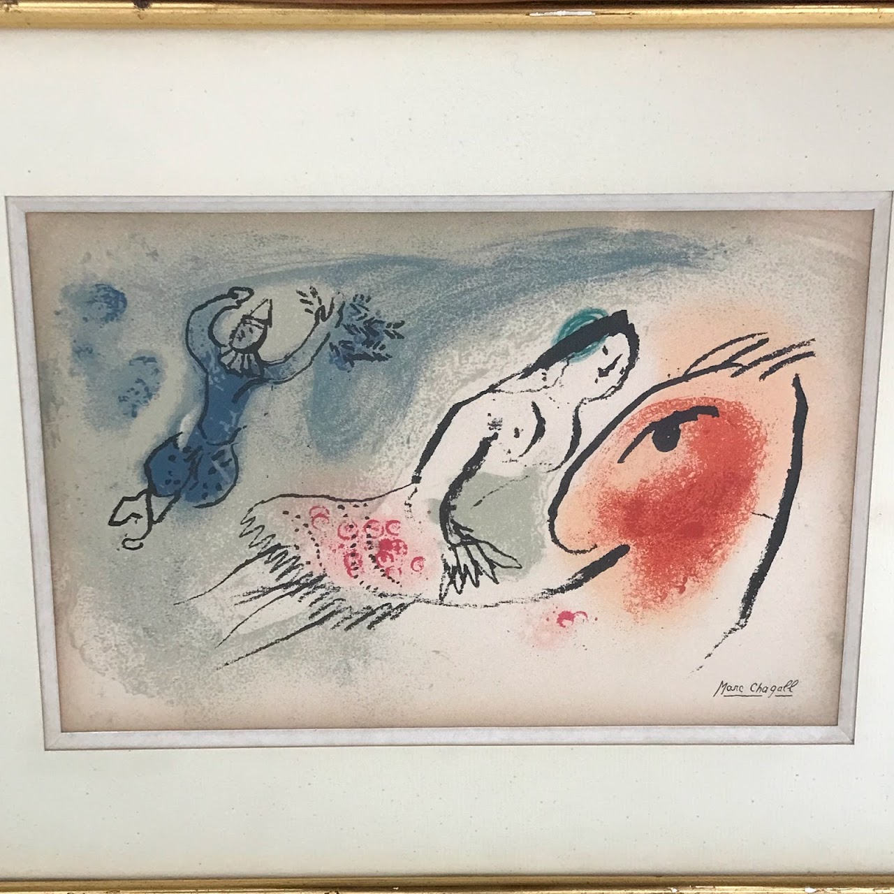 Marc Chagall Aime Maeght Greeting Card Lithograph, 1960