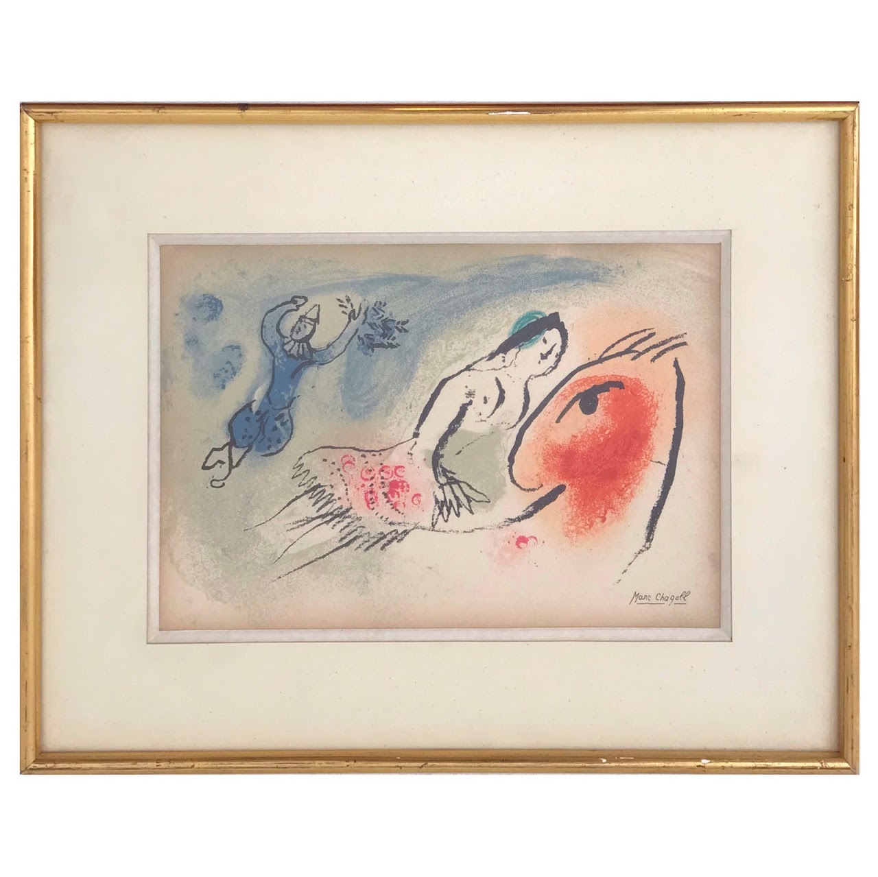 Marc Chagall Aime Maeght Greeting Card Lithograph, 1960