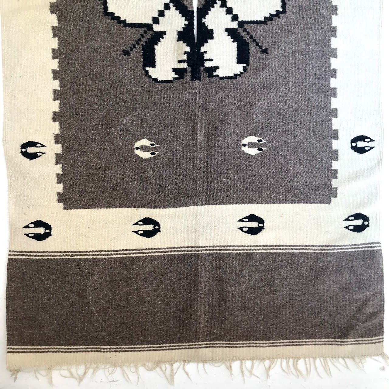 Hand-Woven Wool Poncho