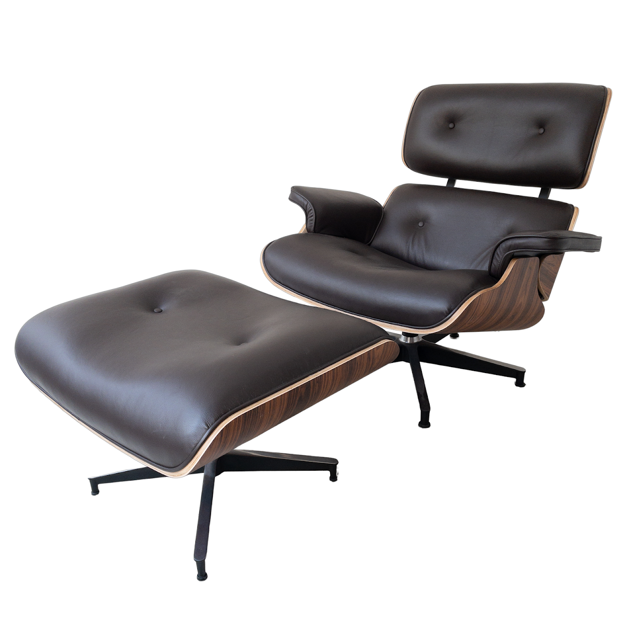 Eames-Style Lounge Chair and Ottoman