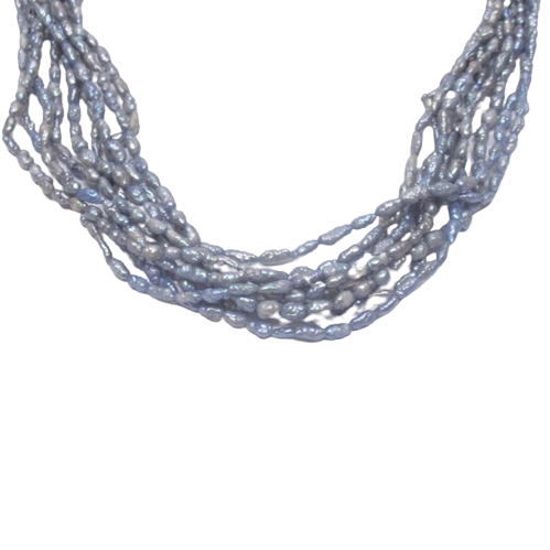 9-Strand Seed Pearl Necklace