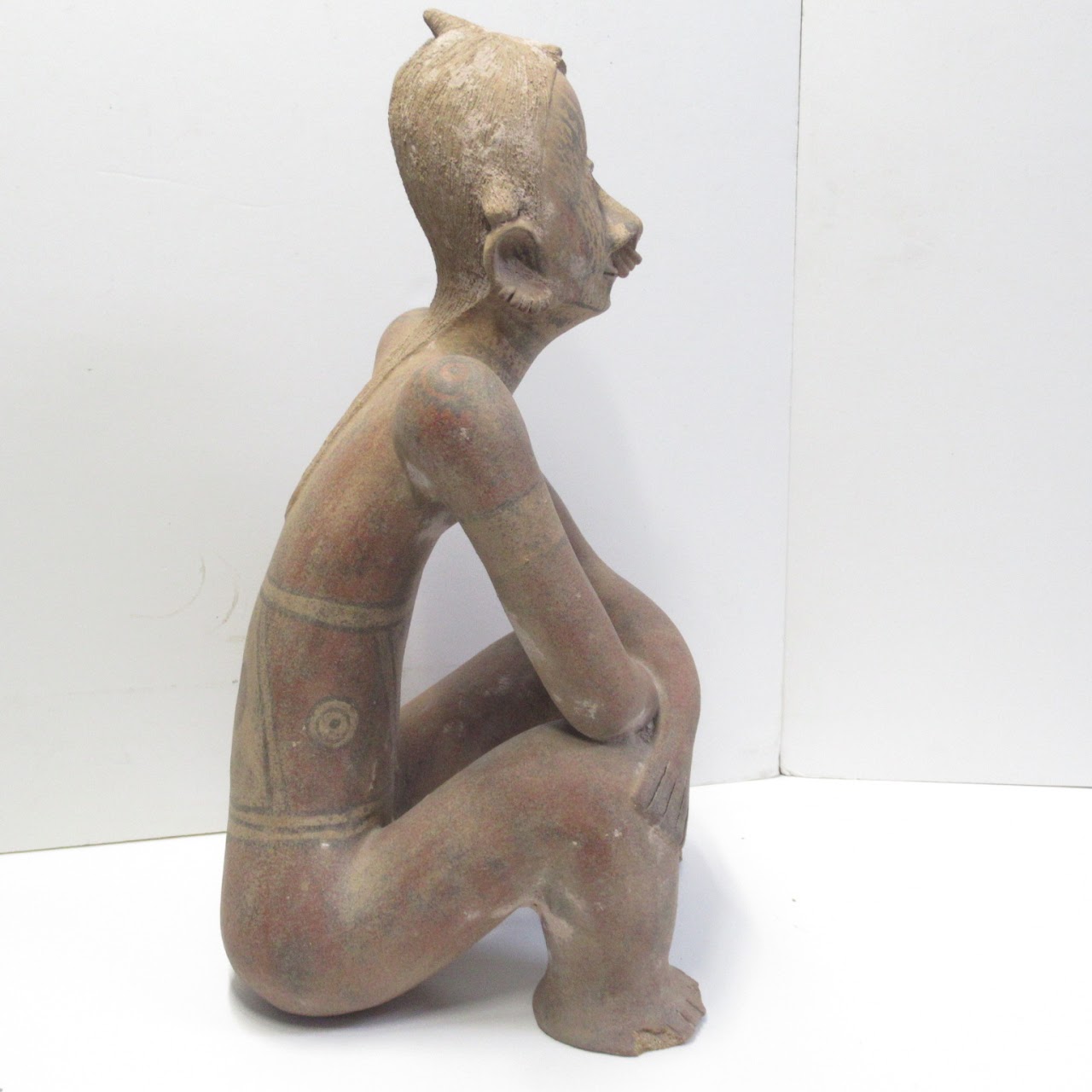 Teotihuacan Style Ceramic Seated Figure