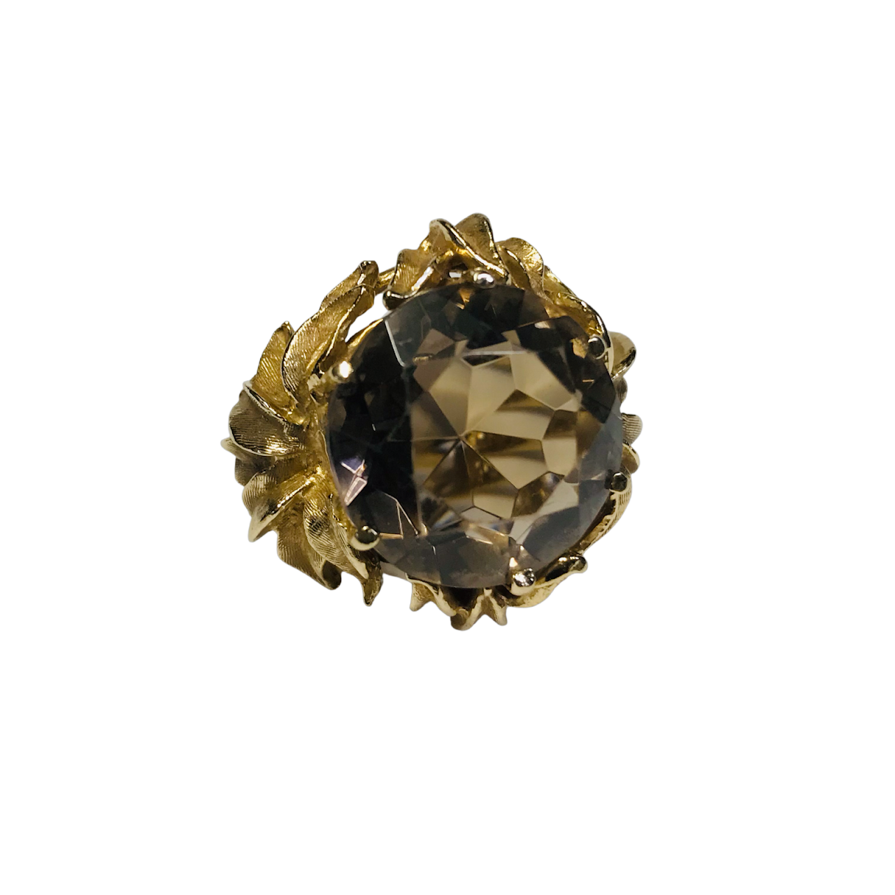 14K Gold Sunflower Ring