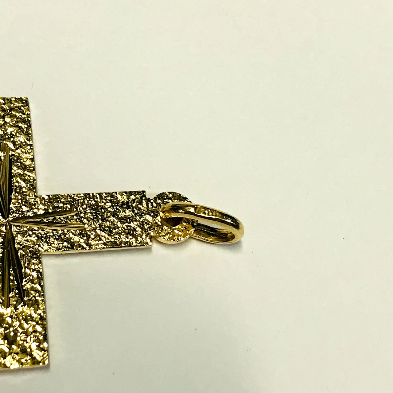 18K Gold Cross Pendant