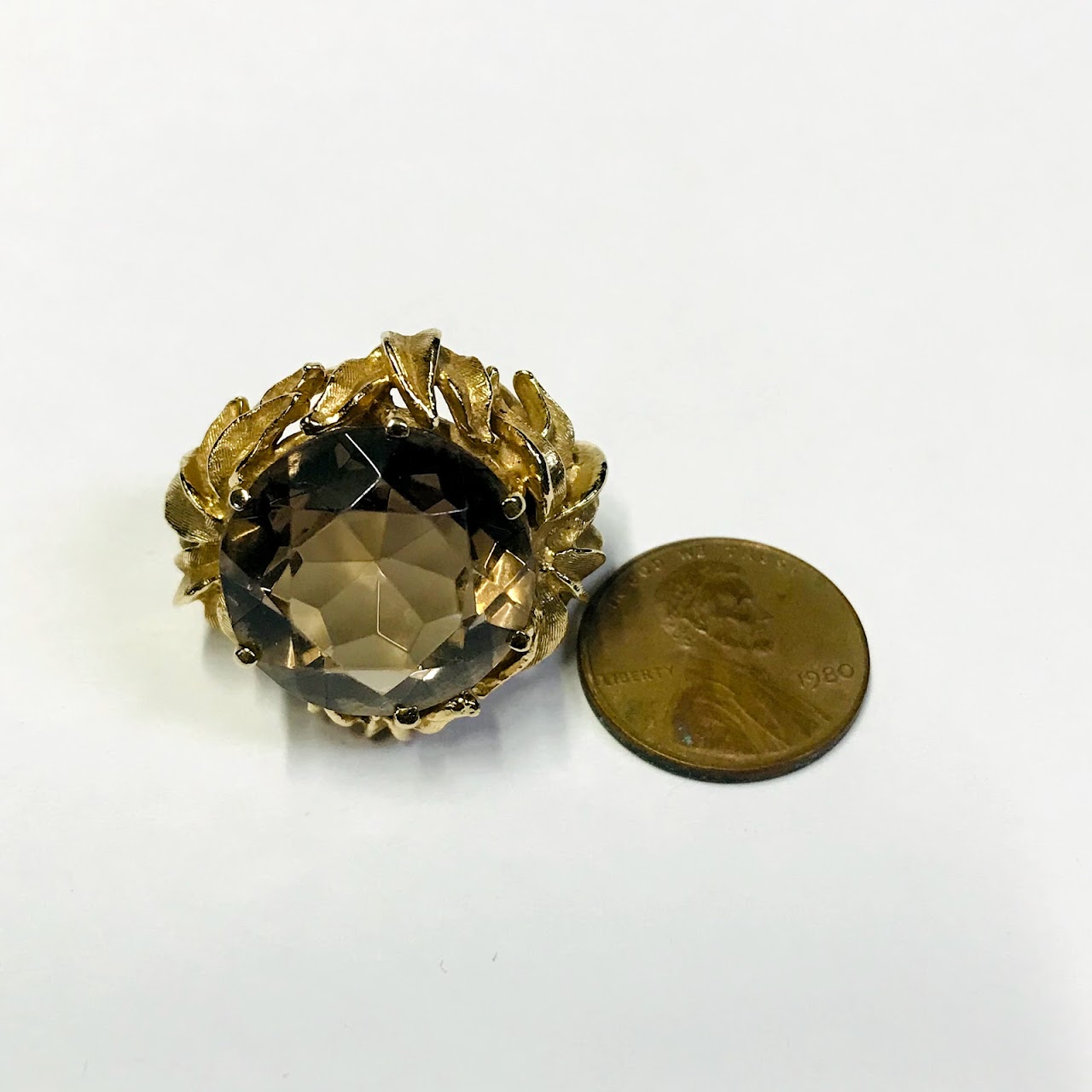 14K Gold Sunflower Ring