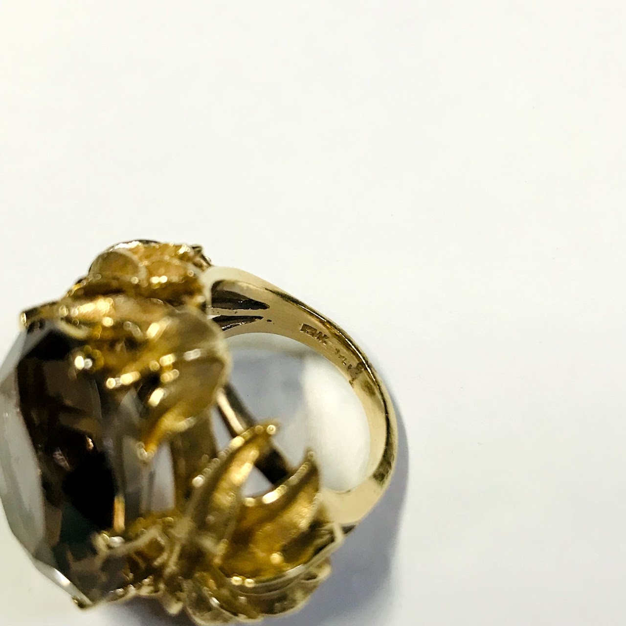 14K Gold Sunflower Ring