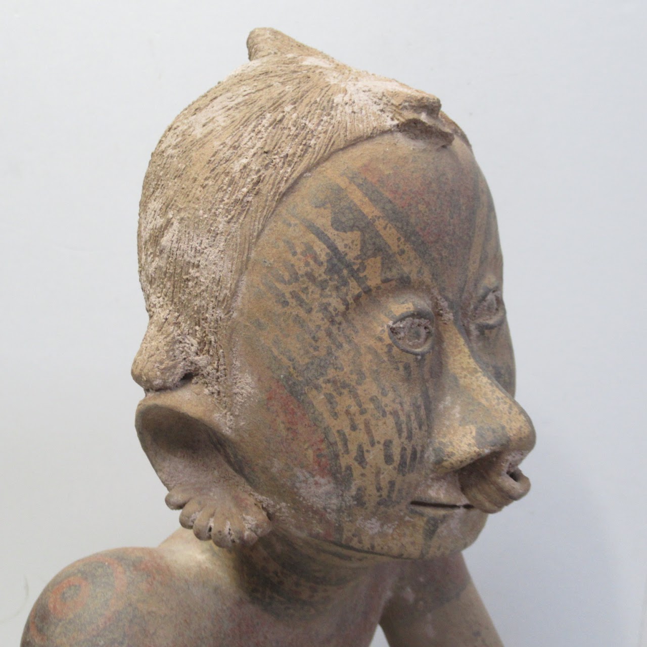 Teotihuacan Style Ceramic Seated Figure