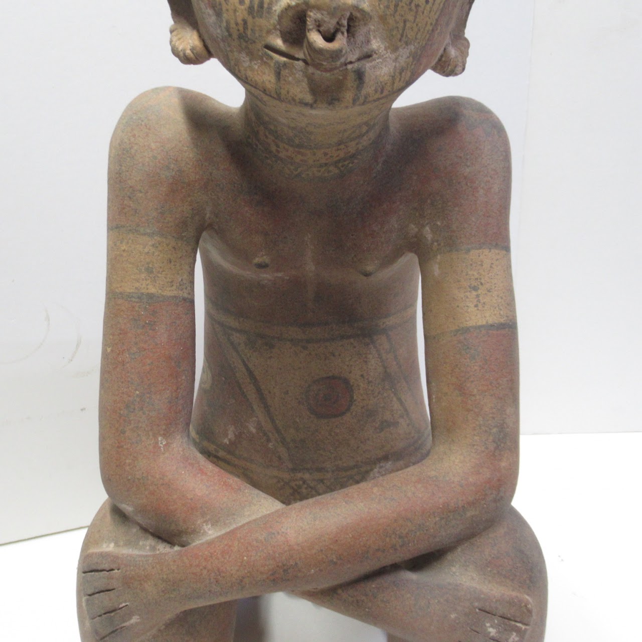 Teotihuacan Style Ceramic Seated Figure