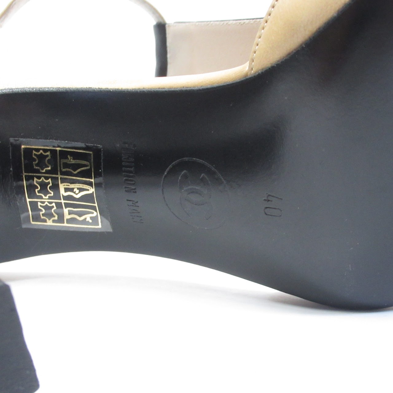 Chanel Two-Tone T-Strap Pumps