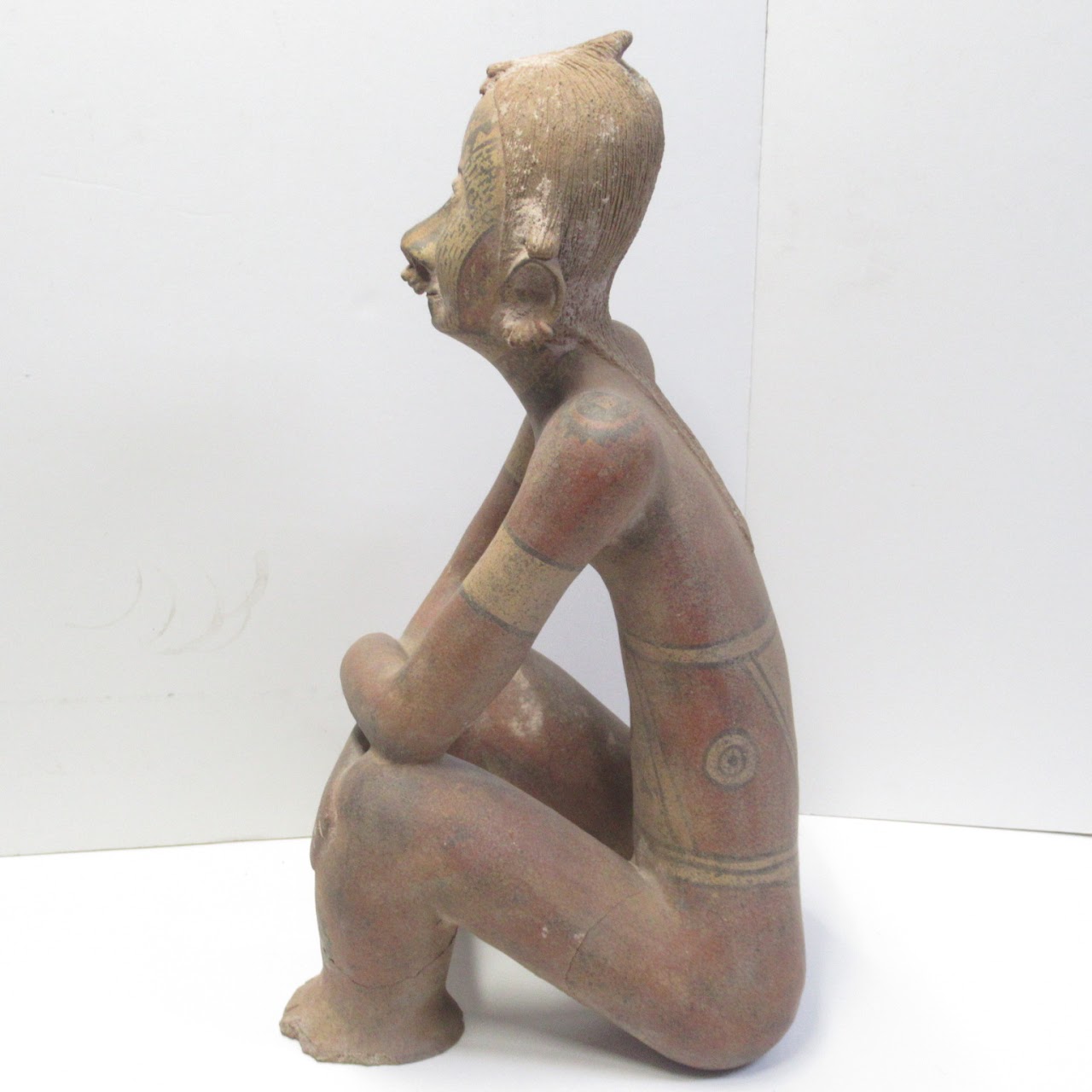 Teotihuacan Style Ceramic Seated Figure