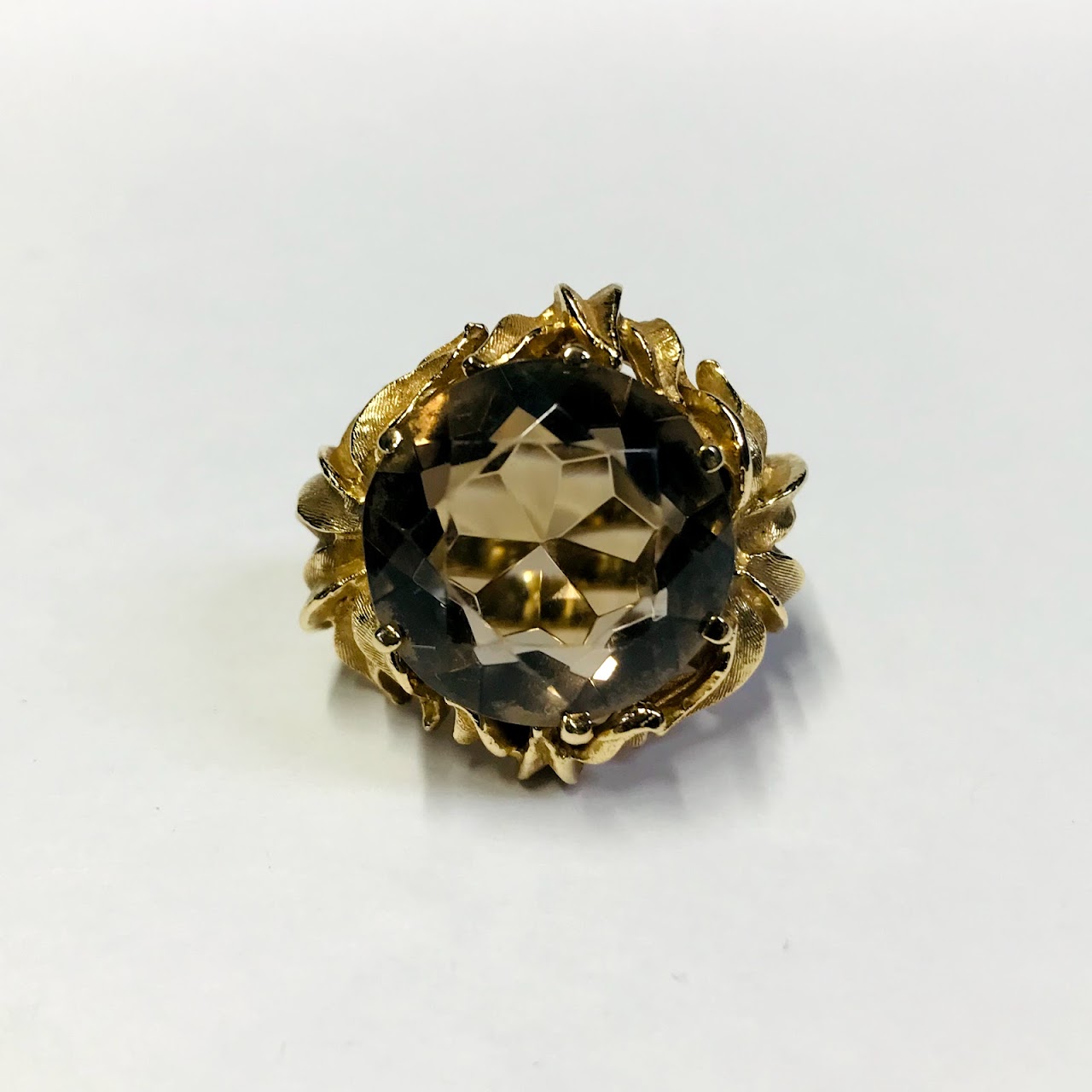 14K Gold Sunflower Ring