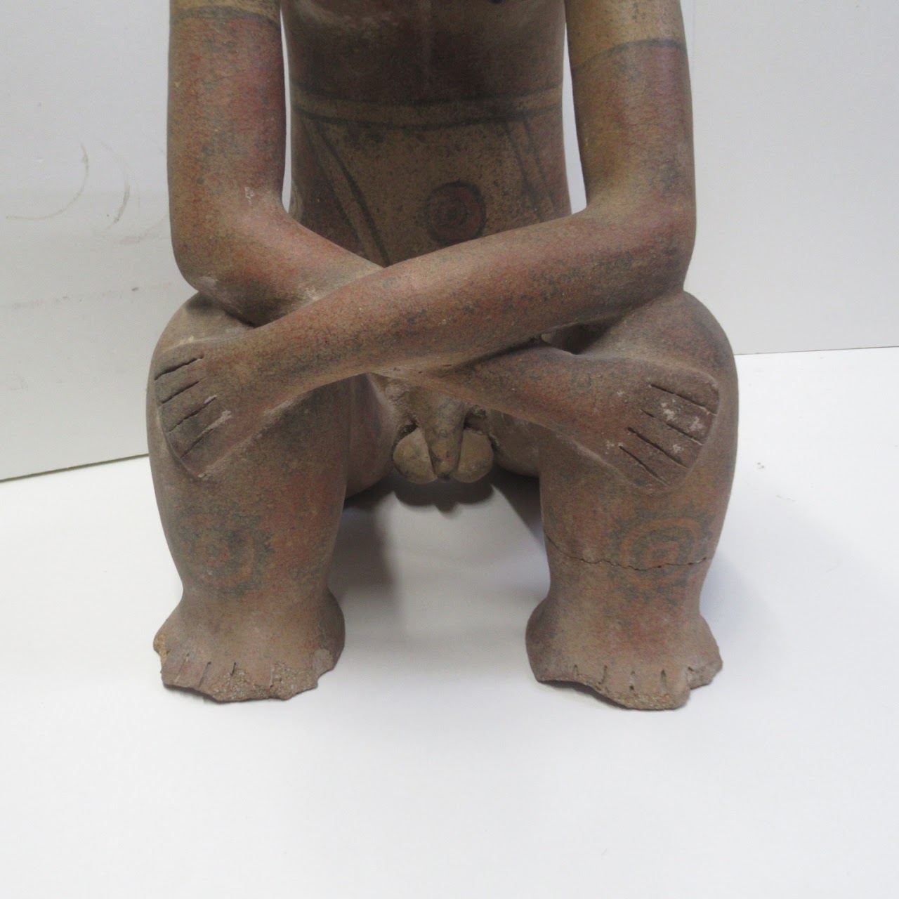 Teotihuacan Style Ceramic Seated Figure