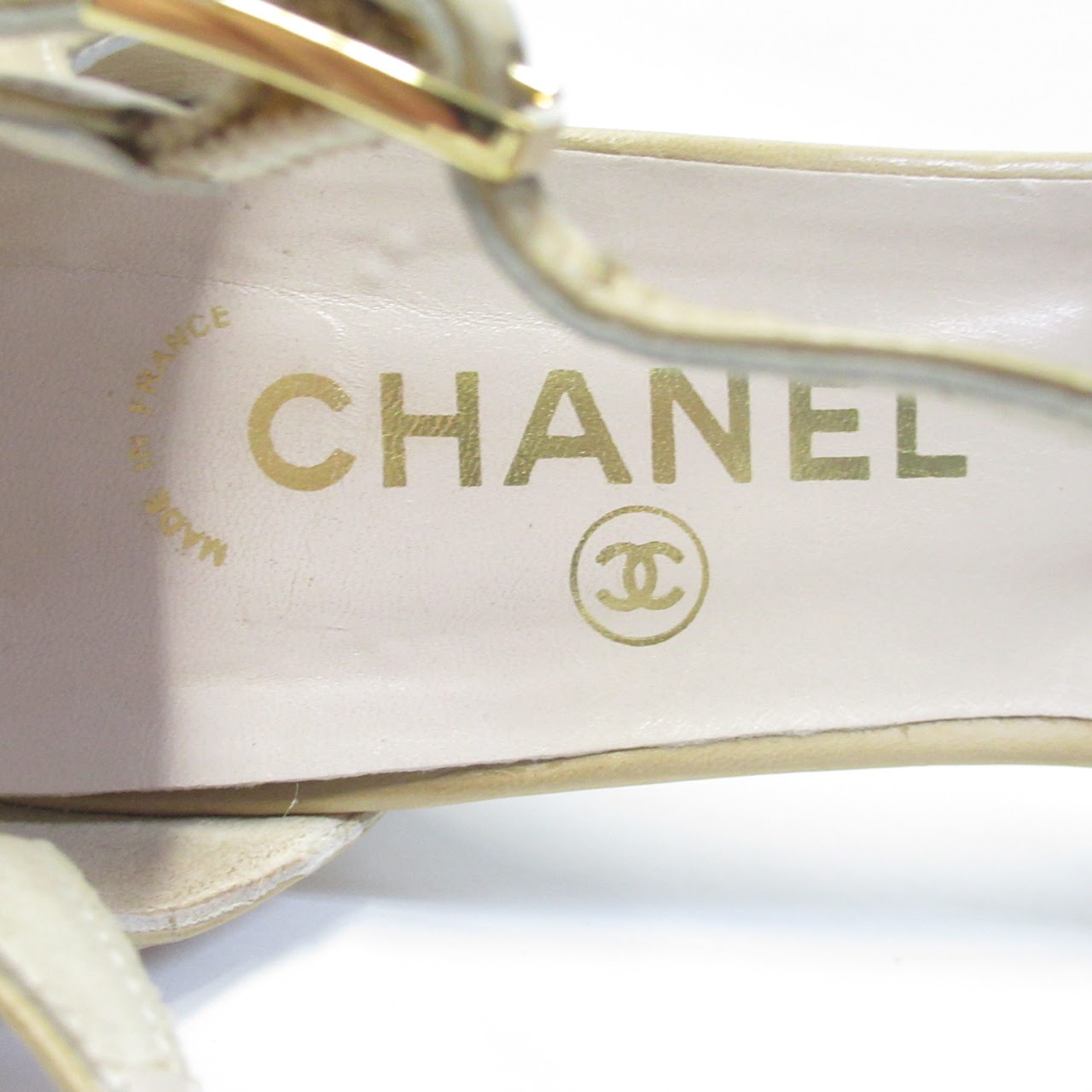 Chanel Two-Tone T-Strap Pumps