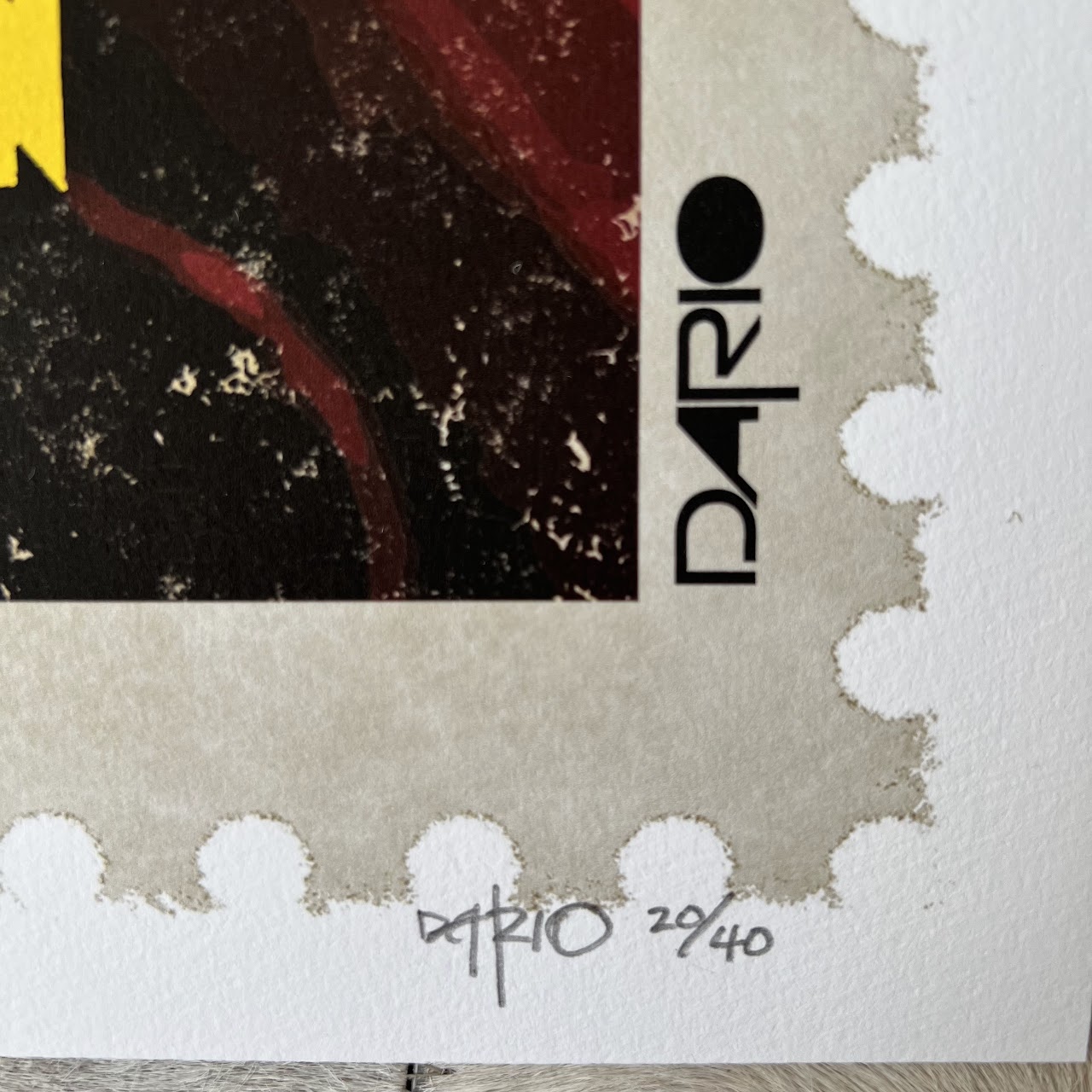 Dario 'OB4CL Stamp' Signed Limited Edition Silkscreen