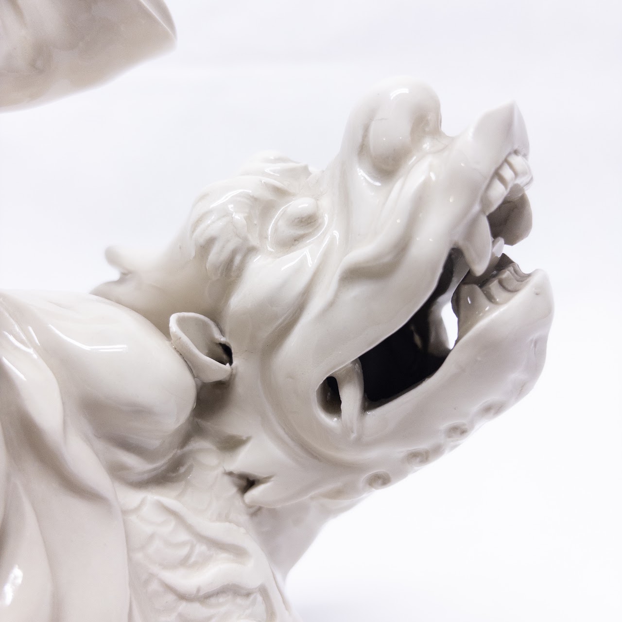 Chinese Blanc de Chine Porcelain Buddhistic Arhat Figure