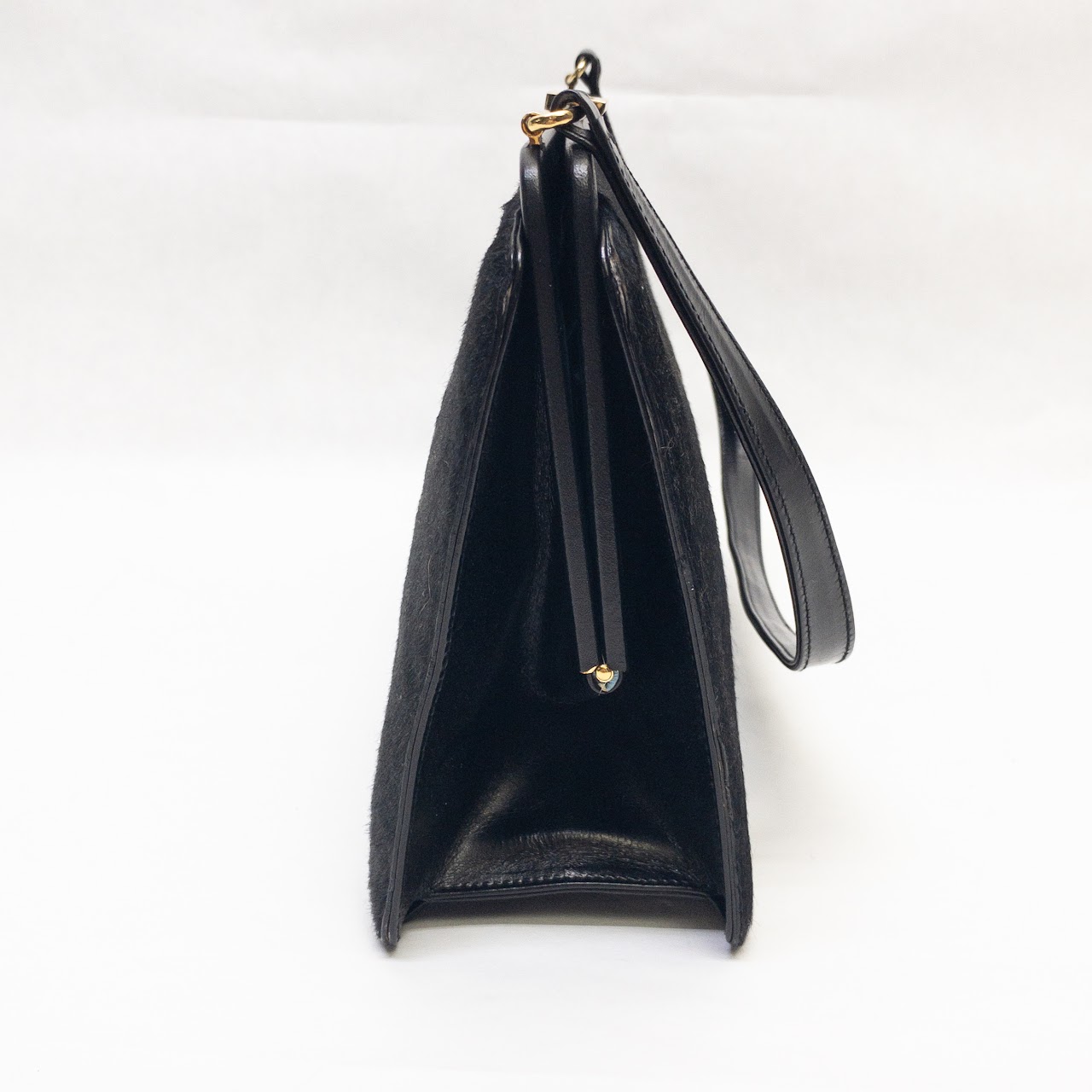 Lambertson Truex Black Hide Shoulder Bag