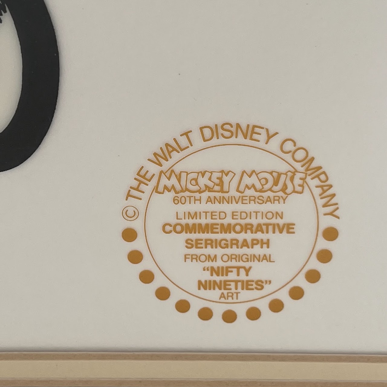 Walt Disney Mickey and Minnie Mouse 'Sunday Drive' Animation Sericel