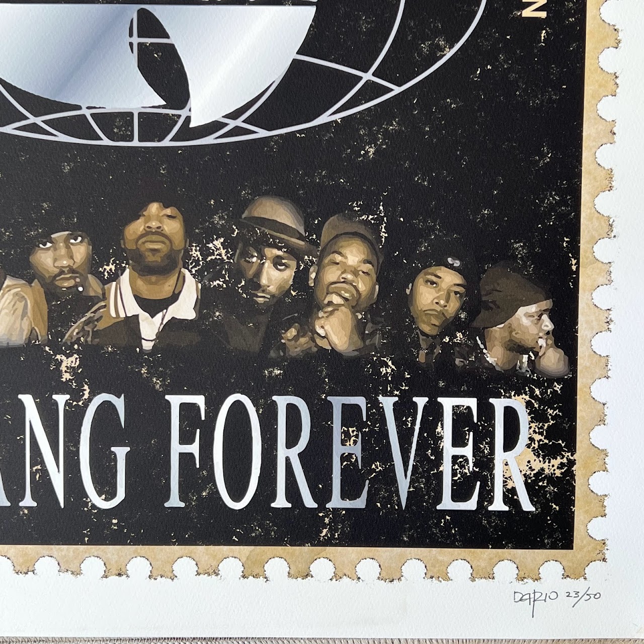 Dario 'Wu-Tang Forever Stamp' Signed Limited Edition Silkscreen