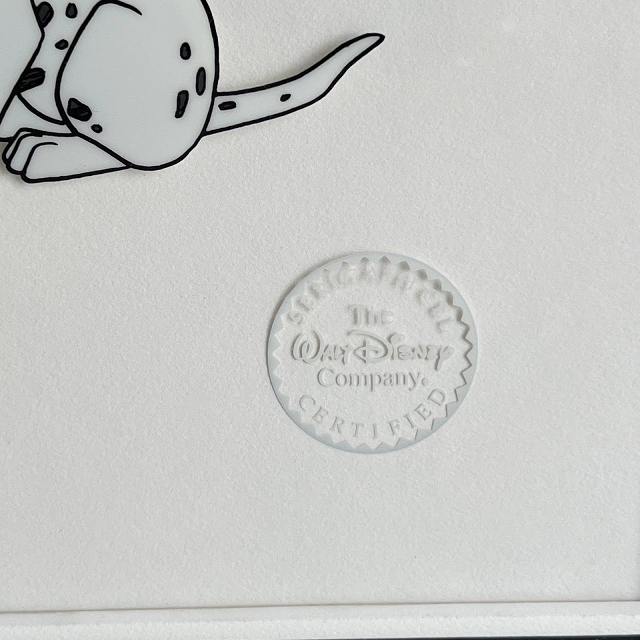Walt Disney '101 Dalmations' Animation Sericel