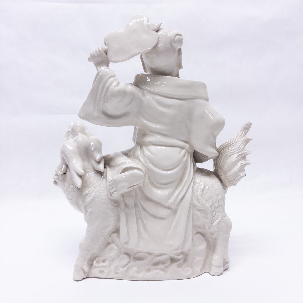 Chinese Blanc de Chine Porcelain Buddhistic Arhat Figure