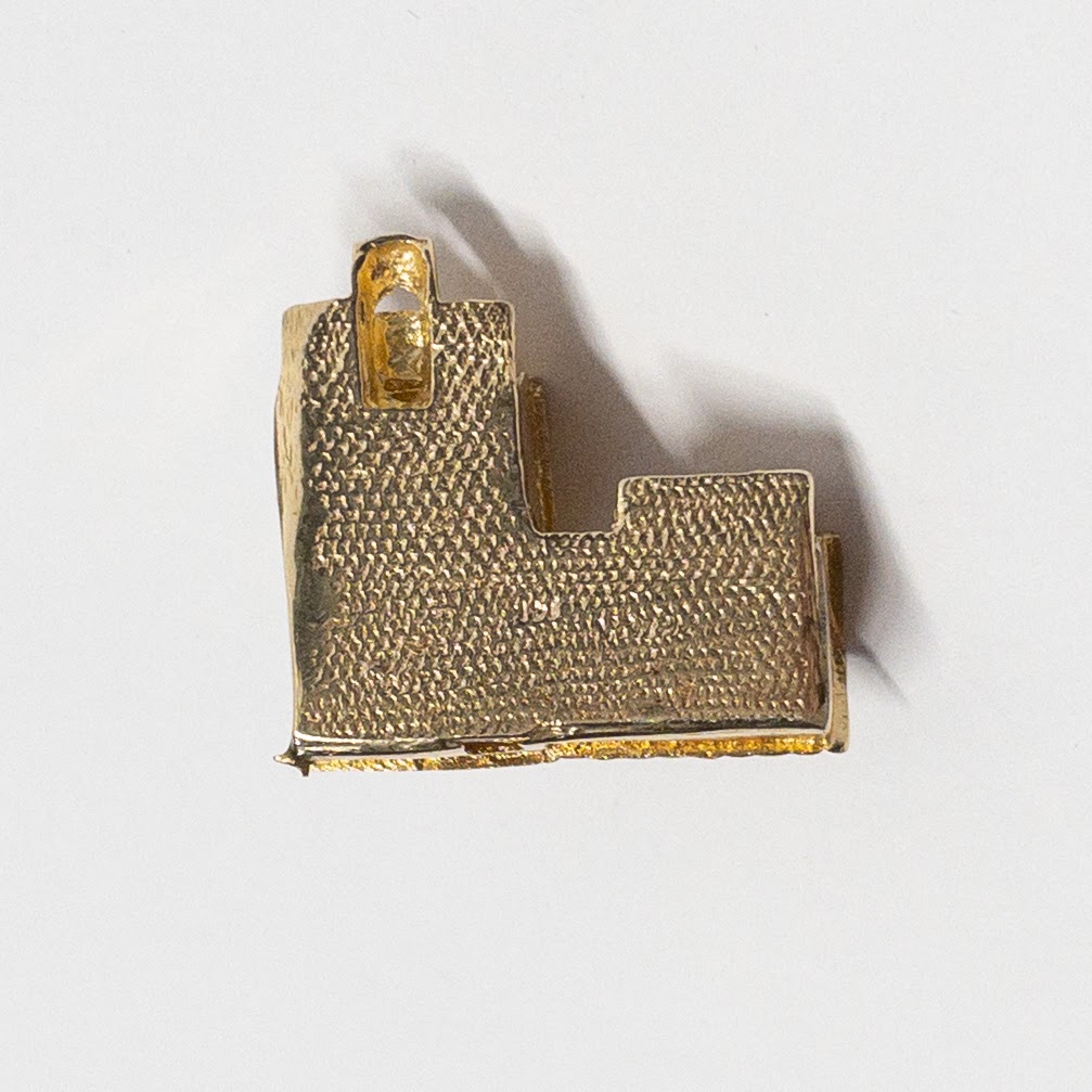 14K Gold House Charm