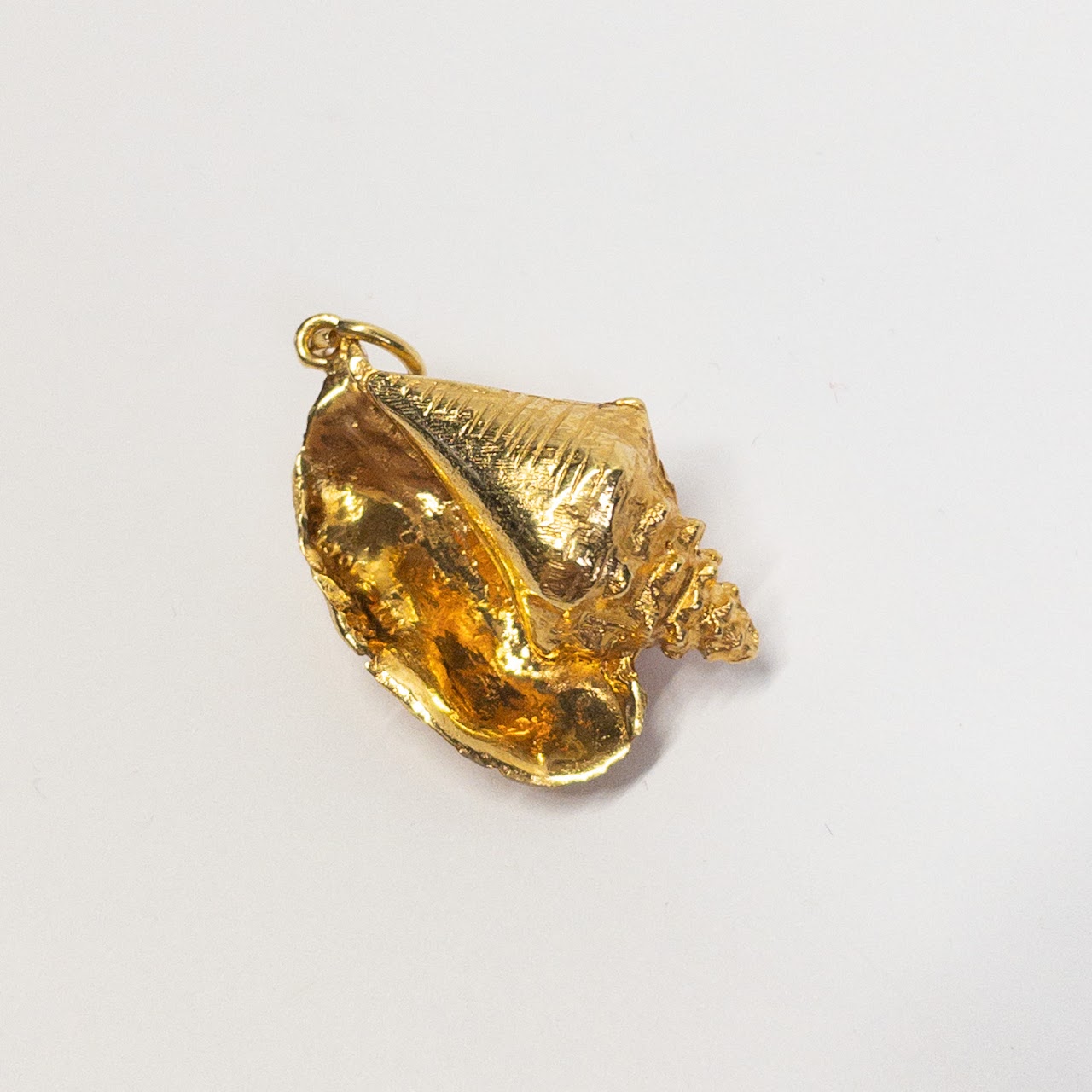 10K Gold Conch Shell Charm