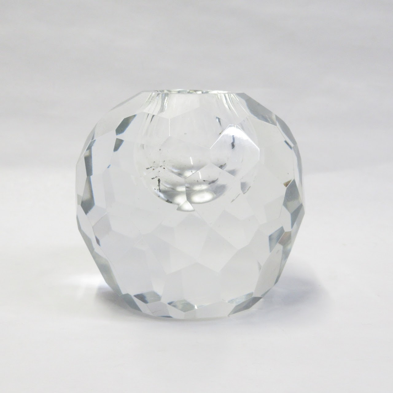 Tiffany & Co. Faceted Crystal Candle Holder